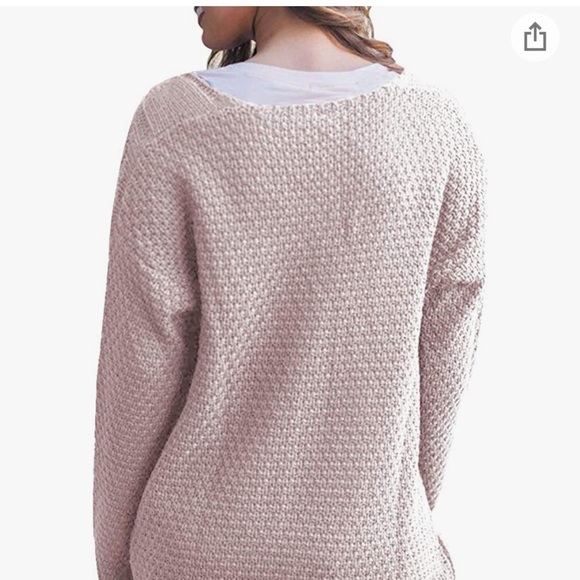 Beautiful Women’s Open Front Long Sleeve Boho Boyfriend Knit Chunky Cardigan - Picture 7 of 16